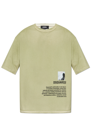 Tシャツ・カットソー Dsquared2 T-shirt With Logo Printed On The F Dsquared2 T-shirt with raised logo | Men's Clothing | Vitkac